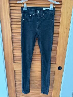 RAG & BONE Women’s Black High-Rise Skinny Jeans
